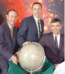  ?? | NASA ?? LEFT: The Apollo 13 crew ( from left): Lovell, Jack Swigert and Fred Haise.