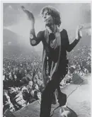  ?? Chronicle file photo ?? Mick Jagger fronts the Rolling Stones at the end of the ’60s in “Gimme Shelter.”