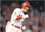  ?? ASHLEY LANDIS AP ?? Angels DH/pitcher Shohei Ohtani hit 46 homers and drove in 100 runs and had a 3.18 ERA in 23 starts.