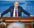  ?? Foto: afp ?? Alles im Griff – Putin bei seinem vorweihnac­htlichen Auftritt.