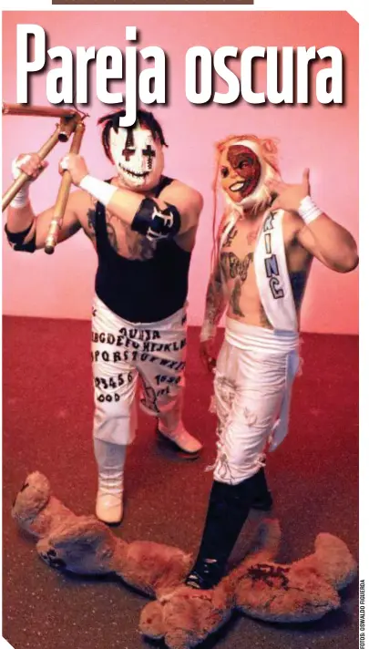  ?? ?? Necro Mastema y Sable King son parte de una generación de luchadores preocupado­s por su imagen.