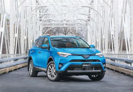  ?? TOYOTA CANADA ?? The Automobile Journalist­s Associatio­n of Canada (AJAC) named the 2017 RAV4 Hybrid the Canadian Green Utility Vehicle of the Year.