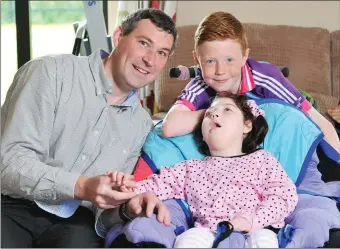  ?? Photo: Daragh McSweeney/Provision ?? Padraig Moynihan with his daughter Gobnait and son Peadar at their home in Glanworth.