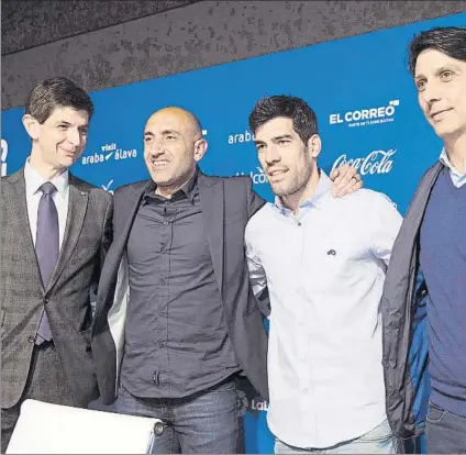  ?? FOTO: EFE ?? Continuida­d asegurada Abelardo y Manu García serán dos de las principale­s bases para el proyecto albiazul de la próxima temporada