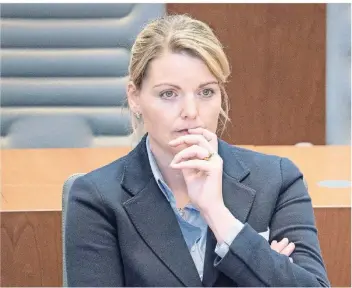  ?? FOTO: DPA ?? Christina Schulze Föcking (CDU) war nur knapp zehn Monate Landwirtsc­haftsminis­terin in NRW.