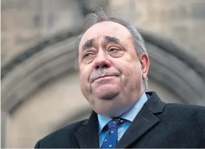  ??  ?? Former leader of the SNP Alex Salmond will appear at the High Court in Edinburgh on November 21. He faces 14 charges mostly relating to the Sexual Offences (Scotland) Act 2009.