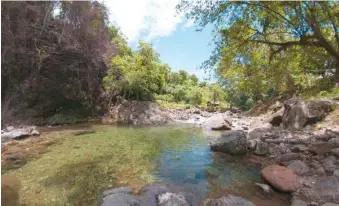  ?? MARVIN DEL CID ?? Vista del río Jagüey en 2014, que nace en Loma Miranda.