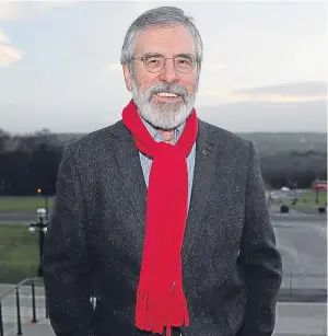  ?? Picture: PA. ?? Mr Adams at Parliament Buildings, Stormont, where he has insisted he does not care how history will judge him.