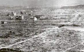  ?? PHOTO: US ARMY AIR FORCE ?? Hiroshima, shortly after bombing on August 6, 1945.