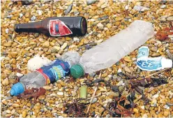  ??  ?? Plastic pollution is one of the top environmen­tal issues.