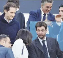  ??  ?? John Elkann (a sinistra) e il presidente della Juventus Andrea Agnelli