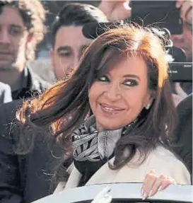  ?? (DYN / ARCHIVO) ?? Cristina Fernández. Optó por un giro a la izquierda.