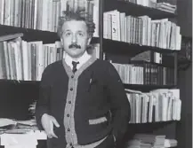  ??  ?? 0 On this day in 1905, theoretica­l physicist Albert Einstein announced his theory of relativity of time and space