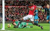  ??  ?? CALLED IT RIGHT: Pogba’s goal is ruled out for offside