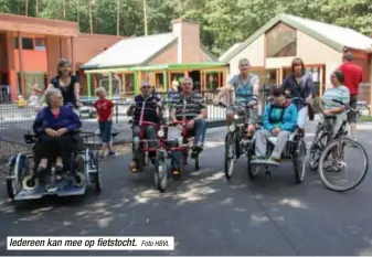  ?? Foto HBVL ?? Iedereen kan mee op fietstocht.