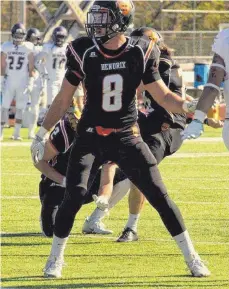  ?? FOTO: PRIVAT ?? Tyler Clifton aus den USA verstärkt in der Saison 2018 die Defensive des Football-Zweitligis­ten Ravensburg Razorbacks.