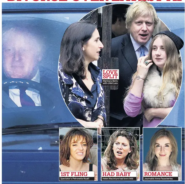  ??  ?? 1ST FLING Spectator’s Petronella Wyatt HAD BABY Helen Macintyre had love child ROMANCE Journalist Anna Fazackerle­y