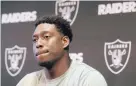  ?? JEFF CHIU/ASSOCIATED PRESS ?? Oakland Raiders tight end Jared Cook wants the NFL to embrace that its players are “not just athletes.”