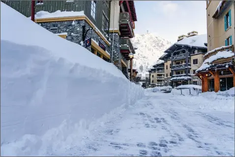  ?? (File Photo/AP/Palisades Tahoe/Blake Kessler) ?? The Palisades Tahoe ski resort is covered in snow March 1 in Olympic Valley, Calif.