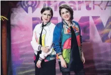 ?? ARTHUR MOLA THE ASSOCIATED PRESS ?? Sara Quin, left, and Tegan Quin say they have to keep promoting the fight for LGBTQ+ rights.