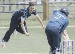  ??  ?? 0 Debutant Stuart Whittingha­m takes the wicket of Kusul Mendis.