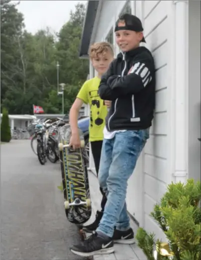  ?? FOTO: BERTINE MIDTTUN ?? Brødrene Mikael (8) og Benjamin Ållestad (10) er faste campere på Camp Lyngdal.