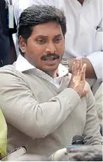  ?? Photograph by RAJWANT RAWAT ?? JAGAN MOHAN REDDY’S PARTY IS SETTO BENEFIT MOST IN ANDHRAATTD­P’S COST