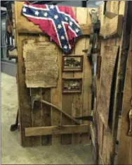  ?? BILL RICHARDSON VIA AP ?? This undated photo provided by Bill Richardson shows a display at the Hatfield McCoy Country Museum in Williamson, W.Va. The museum opened Friday and houses the largest collection of Hatfield and McCoy relics anywhere.