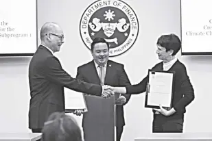  ?? FRENCH EMBASSY ?? FINANCE Secretary Benjamin Diokno (left) and Ambassador Michèle Boccoz (right)