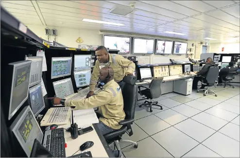  ?? Picture: BLOOMBERG ?? The control room on the Agbami floating production, storage and offloading vessel operated in Nigeria’s Niger Delta by Chevron, which has managed to diffuse local tensions.