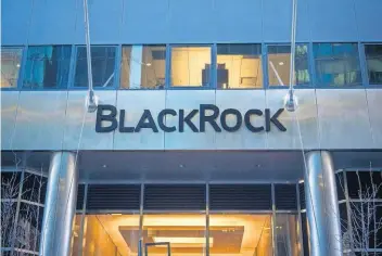  ?? REUTERS ?? Sede de la gestora de fondos Blackrock, en Nueva York (Estados Unidos).