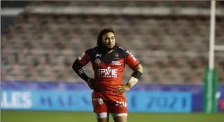  ?? (Photo archives Luc Boutria) ?? Ma’a Nonu et les Toulonnais ne devraient pas pouvoir prendre leur revanche contre les Scarlets vendredi au stade Mayol. La coupe d’Europe est à l’arrêt.