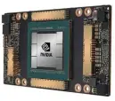  ??  ?? Auf dem A100, dem ersten Chip der neuen Ampere-Familie von Nvidia, finden deutlich mehr Transistor­en Platz als auf den Vorgängern. Außerdem lässt sich die Grafikleis­tung jedes Chips in bis zu sieben Einzel-GPUs partitioni­eren. Das könnte vor allem für ein flexibles und elastische­s WorkloadBa­lancing im Data Center interessan­t sein.