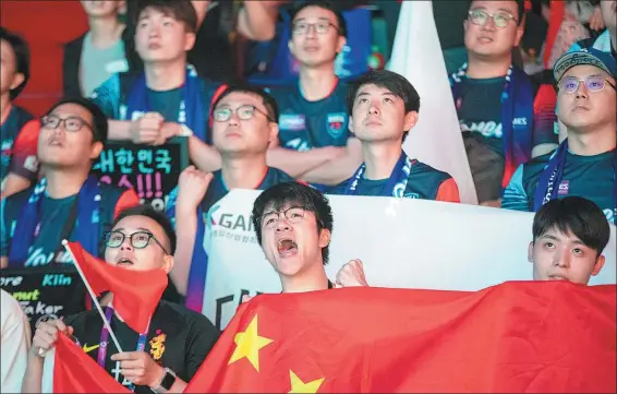  ?? PROVIDED TO CHINA DAILY ?? Chinese fans had plenty to cheer about over the past year as the nation’s top gamers excelled on the internatio­nal stage.