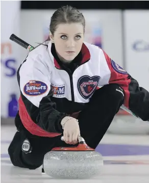  ??  ?? Holly Donaldson is a provincial level curler in B.C. who won two junior curling championsh­ips in Ontario. — CURLING CANADA FILES