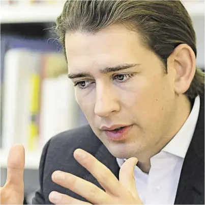  ?? BILD: SN/APA/HERBERT NEUBAUER ?? Sebastian Kurz polarisier­t. Vor allem bei Roten und Grünen.