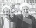  ?? EBRAHIM NOROOZI, AP ?? President- elect Hasan Rowhani waves to well- wishers in Tehran, Iran, on Sunday.