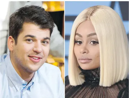  ?? — THE ASSOCIATED PRESS FILES ?? Rob Kardashian attacked his former fiancée, Blac Chyna, on Instagram in a flurry of explicit posts, and his behaviour may be affecting the social interactio­ns of young people.