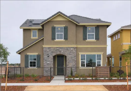 ??  ?? New homes are priced from the high $300,000 range. The model home pictured here is the Antica.
