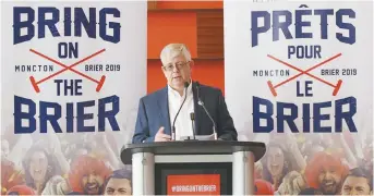  ?? - Archives ?? Jacques Robichaud est convaincu que Moncton avait tous les outils pour être la ville hôtesse du Brier 2019.