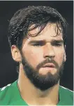  ??  ?? New Liverpool signing Alisson.