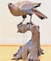  ?? COURTESY ?? This bronze bird is intimidati­ng but beautiful.