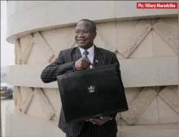  ?? ?? Pic: Hilary Maradzika
Finance minister Mthuli Ncube presented a $4,5 trillion national budget at the new Parliament building in Mt Hampden, near Harare yesterday.