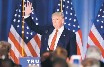  ??  ?? Trump speaks at Youngstown State University in Youngstown, Ohio. — Reuters photo