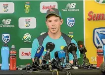 ?? GETTY IMAGES ?? Tim Paine led Australia in the final test of the South Africa tour after Steve Smith was dropped over the ball tampering scandal.