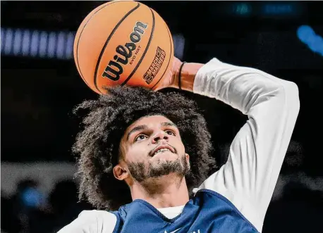  ?? Jim Franco/Times Union ?? UConn junior Andre Jackson Jr. during an open practice prior to the NCAA tournament on Thursday at the MVP Arena in Albany, NY.