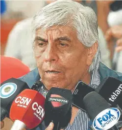  ?? CEDOC ?? Union leader Hugo Moyano.