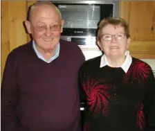  ??  ?? John and Kathleen Lynch on their 50th wedding anniversar­y.