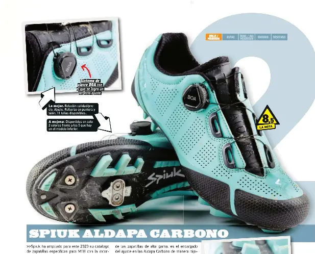 Spiuk Aldapa verde zapatillas mtb