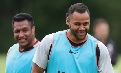  ??  ?? Billy Vunipola (right) says he used the time during lockdown to reconnect with his brother, Mako (left): ‘We didn’t get on because I would never make the effort to listen to him.’ Photograph: Matthew Impey/Shuttersto­ck